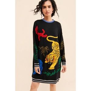 Anthropologie X The Ugly Girl Women's Pullover Sweater Dress One Size